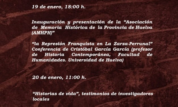 La represión franquista en la Cuenca Minera se analiza este fin de semana en La Zarza