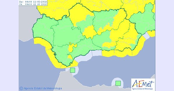 La Cuenca Minera, de nuevo en aviso amarillo por lluvia y viento