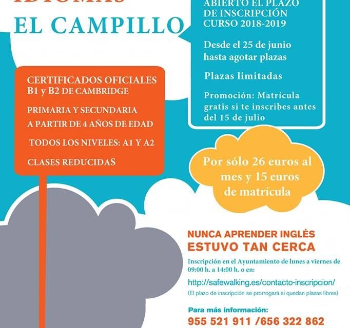 Nuevo curso de la Escuela de Idiomas en El Campillo