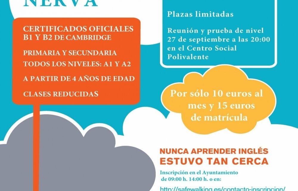 Nerva ofrece su Escuela de Idiomas por 10 euros al mes