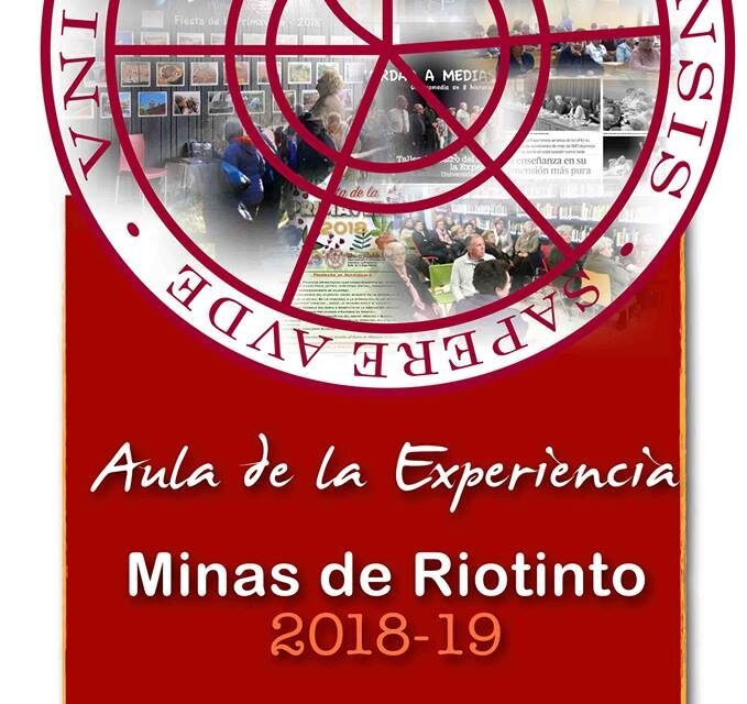 Convocan un nuevo curso del Aula de la Experiencia en Riotinto