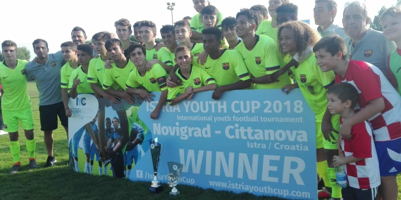 El campillero Fermín López gana la Copa Juvenil de Istria con el Barça