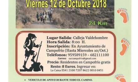 Campofrío organiza un senderismo gratuito en Peña de Alájar