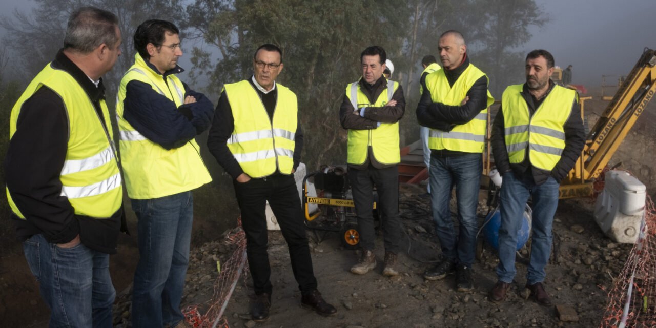 Finalizan el drenaje del primer tramo del Camino Natural del Tinto