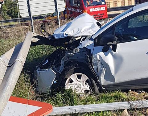 Herida una persona en un accidente en Nerva