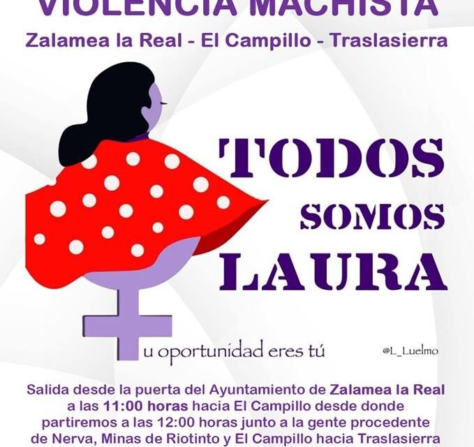 Zalamea se suma a la marcha por Laura Luelmo