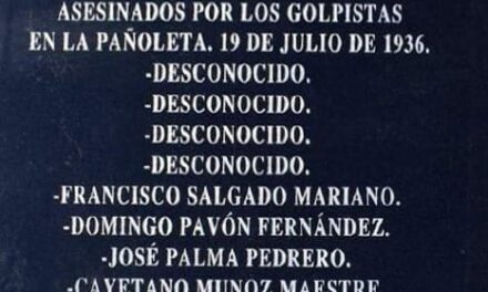 Moreno Bolaños y Hernández Vallecillo ponen nombre a todos los fusilados en La Pañoleta