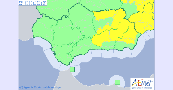 La Cuenca Minera, en aviso amarillo por lluvia y tormentas