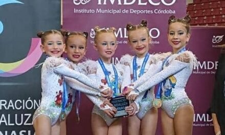 La riotinteña Inés Martín llega a lo más alto de la gimnasia andaluza a los 6 años