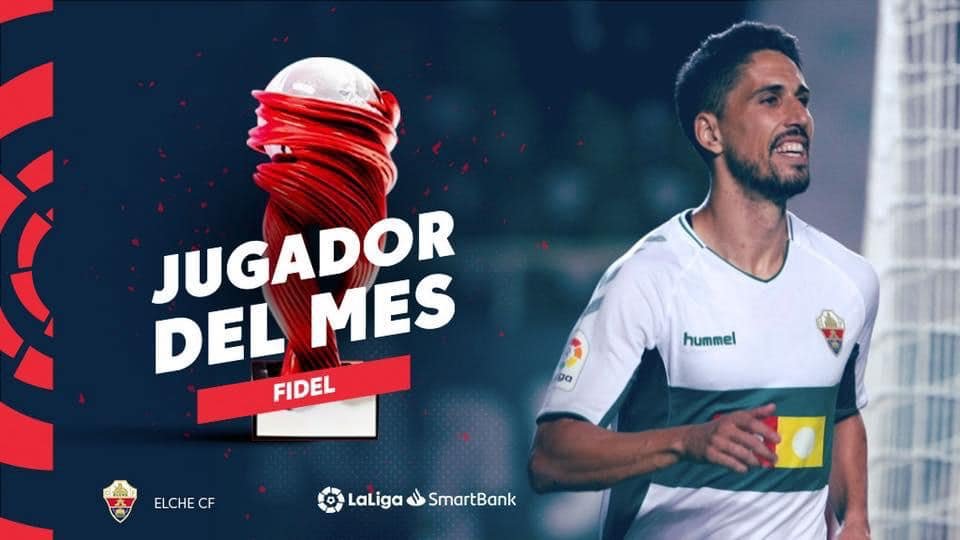 El riotinteño Fidel, elegido mejor jugador del mes de la Liga SmartBank