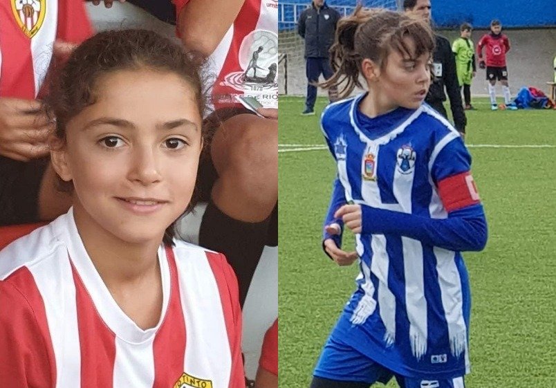 Dos niñas de la Cuenca Minera, seleccionadas por la Selección Provincial de Fútbol 7