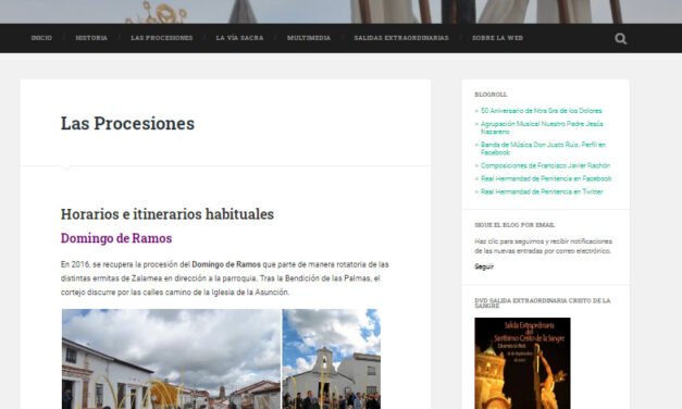 La Semana Santa de Zalamea reestrena su web