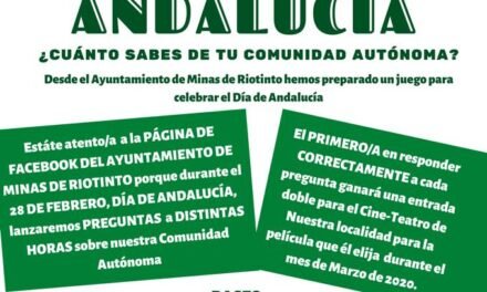 Saber sobre Andalucía tiene premio en Riotinto