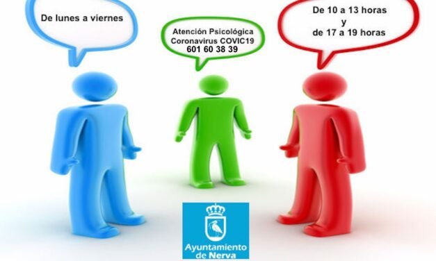 El Ayuntamiento de Nerva implanta un servicio de atención psicológica a los vecinos