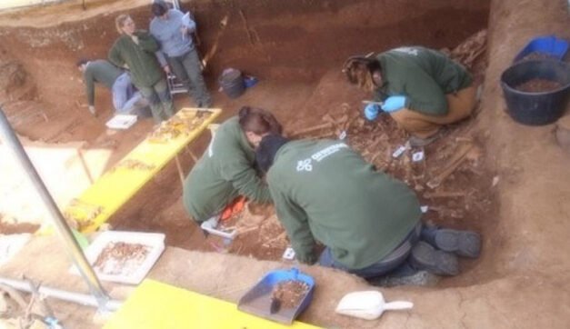 Los mineros fusilados en Sevilla salen a la luz con la exhumación de la fosa de Pico Reja