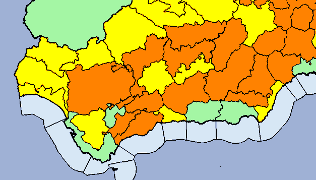 La Cuenca Minera, de nuevo en aviso amarillo este viernes y sábado