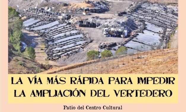 IU dará a conocer «la vía más rápida» para impedir la ampliación del vertedero