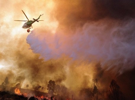 Se cumple un año del feroz incendio de Almonaster que afectó a la Cuenca Minera