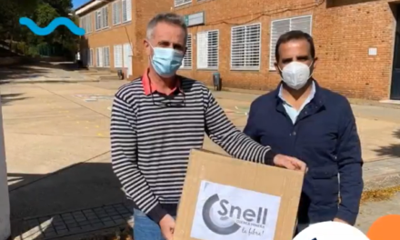 Snell dona 4.000 mascarillas a los escolares de la Cuenca Minera