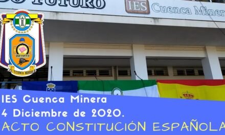 El IES Cuenca Minera celebra el Día de la Constitución con un acto virtual