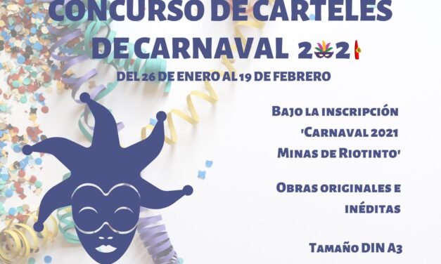 El cartel de Carnaval de Riotinto tendrá un premio de 100 euros