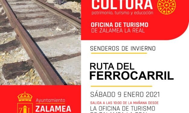 Zalamea estrena el año de senderismo con la ruta del Ferrocarril Minero