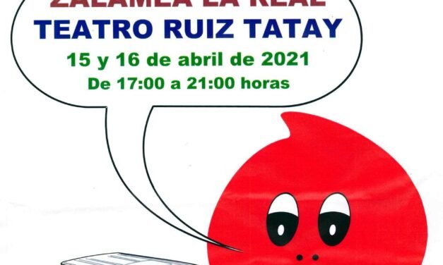 El Teatro Ruiz Tatay acoge la próxima semana una nueva colecta de sangre