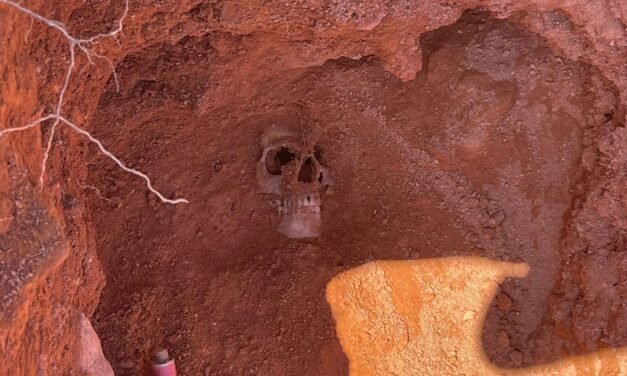 Hallan el primer resto óseo en la fosa común de Riotinto