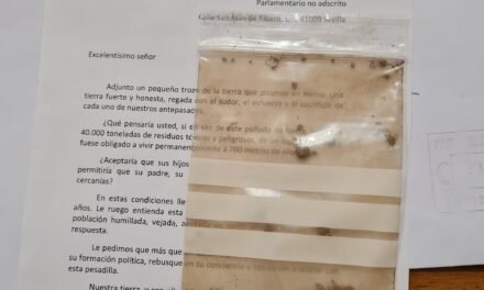 Vecinos y vecinas de Nerva envían más de 1.500 cartas al Parlamento andaluz