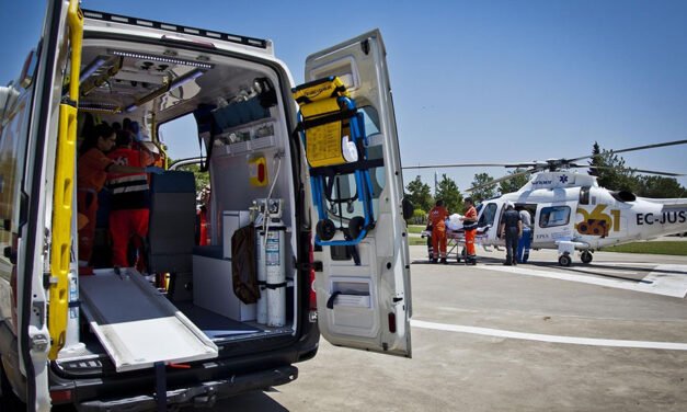 Evacuan en helicóptero a una mujer con quemaduras tras un incendio en Gibraleón