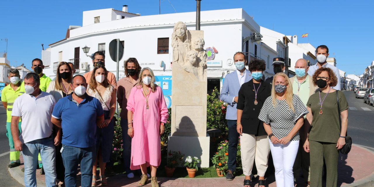 Cartaya levanta una escultura en homenaje al esfuerzo y generosidad del pueblo durante la pandemia