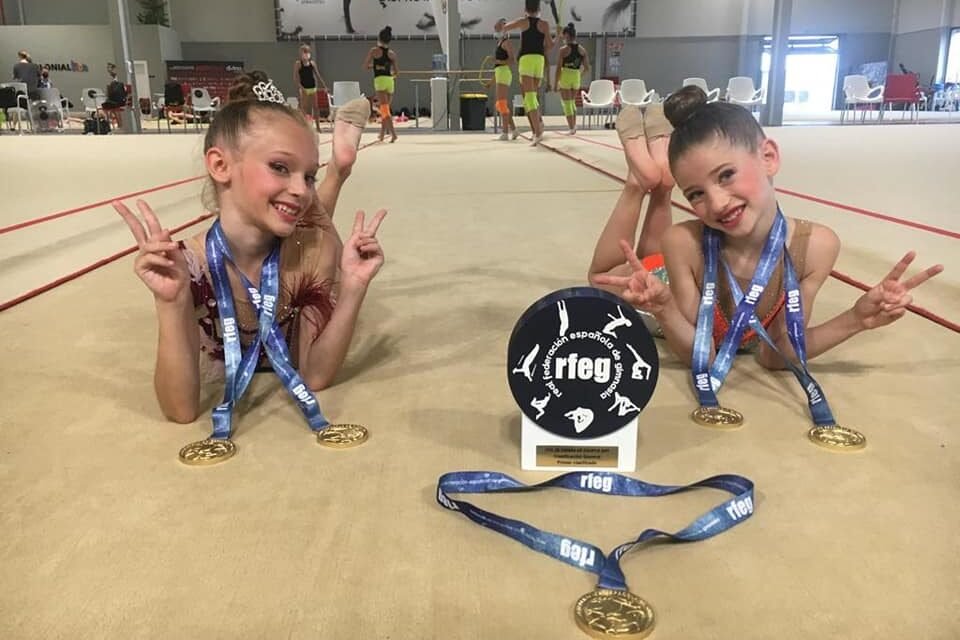 Inés Martín y Daniela Fernández se proclaman campeonas de España de gimnasia rítmica