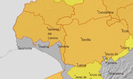 La Cuenca Minera se tiñe de naranja en el mapa de riesgos por altas temperaturas