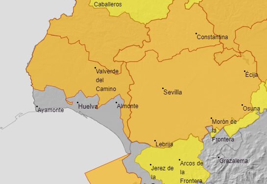 La Cuenca Minera se tiñe de naranja en el mapa de riesgos por altas temperaturas
