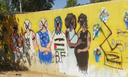 La barbarie reincide sobre el mismo mural feminista