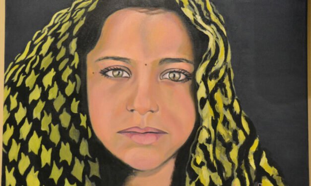 La pintora zalameña Chary Pérez pone rostro a la guerra de Siria