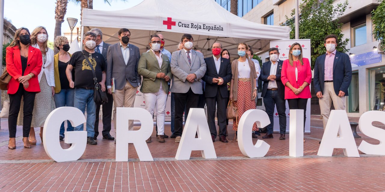 Cruz Roja da las gracias a Huelva en el primer Día de la Banderita sin huchas en las calles