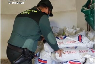 Dos investigados por robar más de una tonelada de pienso en Hinojales