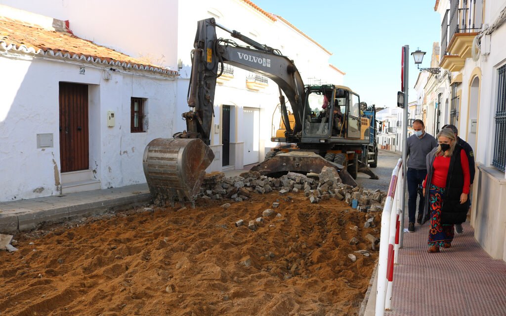Comienzan las obras de reparación de la calle Pescadores de Cartaya