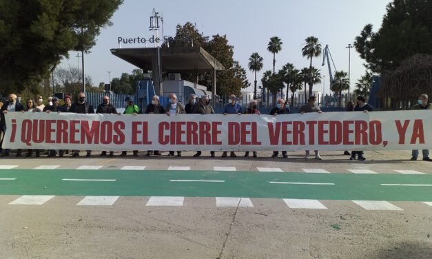 La oposición al vertedero de Nerva cobra más fuerza que nunca tras una concentración en Sevilla