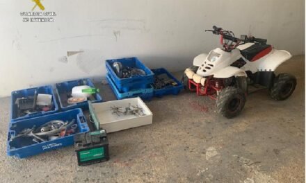 Localizan en Villablanca un quad y una hormigonera robada