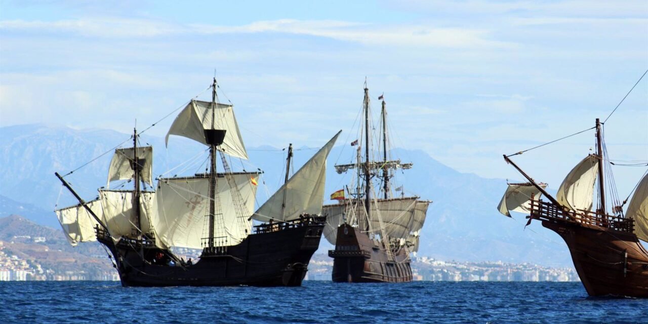 Las nao Santa María y Victoria y el Galeón Andalucía podrán visitarse gratis a partir del miércoles en el Muelle de Levante