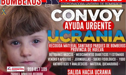 Bomberos de Huelva organizan un convoy para llevar material sanitario a Ucrania