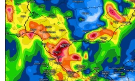 Aviso amarillo por lluvias y tormentas este miércoles  en la Cuenca Minera