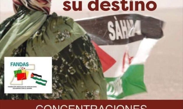 Convocan una concentración en Huelva por la autodeterminación del pueblo saharaui