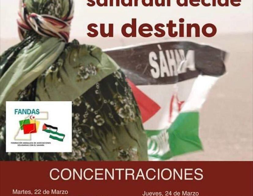 Convocan una concentración en Huelva por la autodeterminación del pueblo saharaui