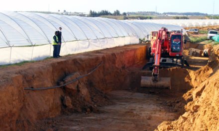 Avanzan las obras de reparación del colector de ‘El Corchuelo’ en Cartaya