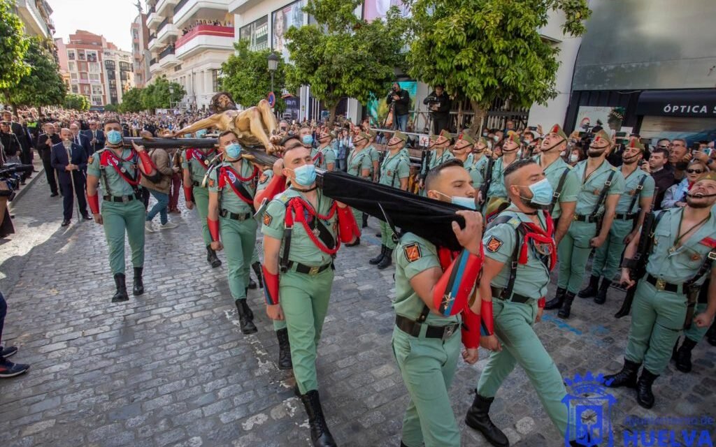 <strong>Sábado de Pasión, el día de la Legión en Huelva</strong>