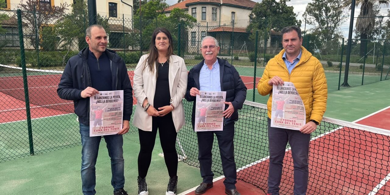 Riotinto recupera sus pioneras pistas de tenis y plantea un campeonato