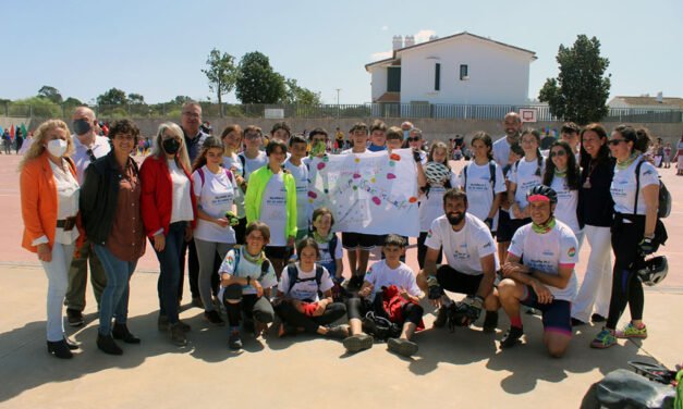 Cartaya acoge la meta del reto solidario ‘Hoy Pedaleo por ti’